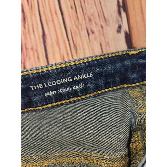 AG Adriano Goldschmied Distressed Jeans 28R The Legging Ankle - Picture 4 of 9